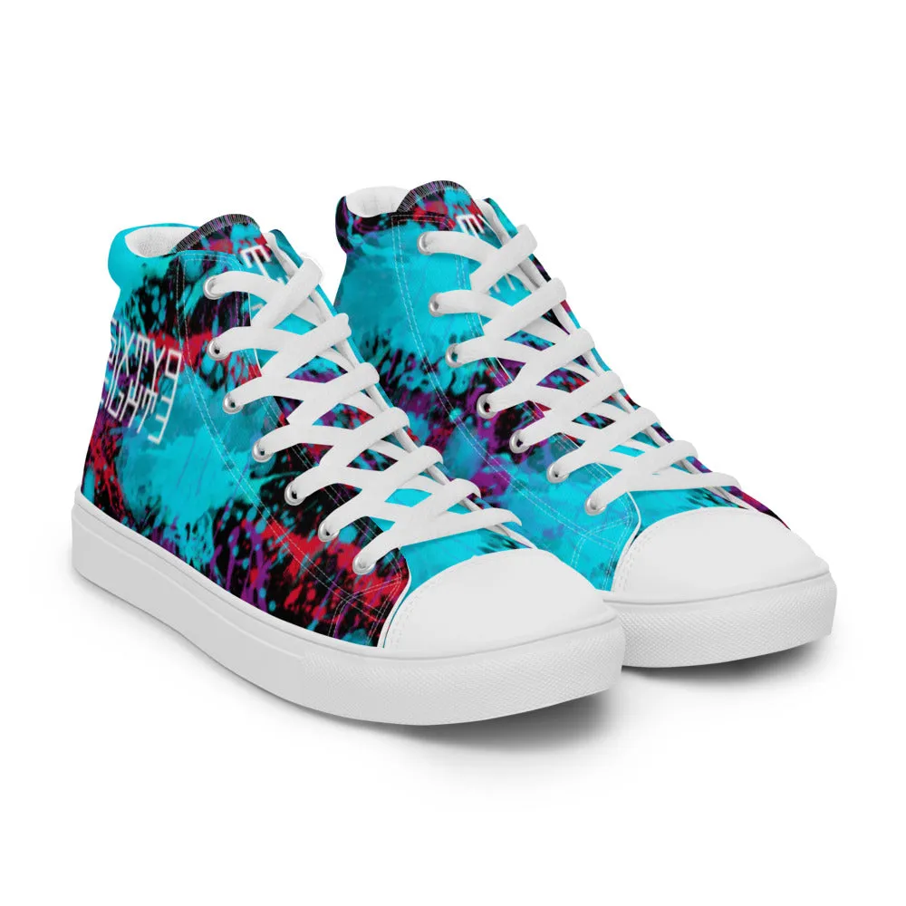 Sixty Eight 93 Logo White Splatter #1.2 Women's High Top Shoes