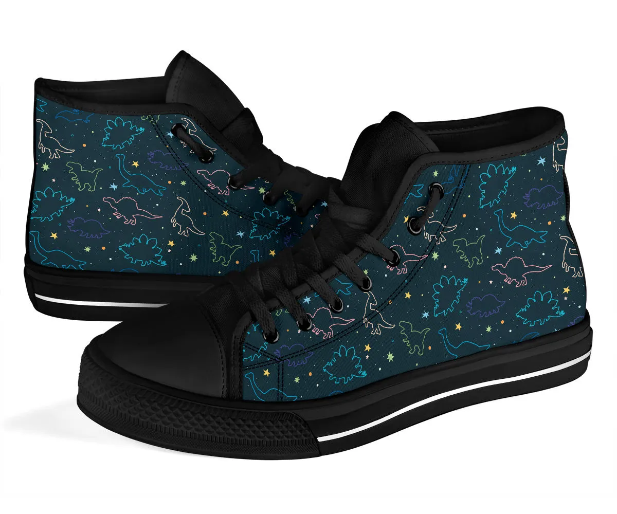 Space Dinos - Dinosaur High Tops
