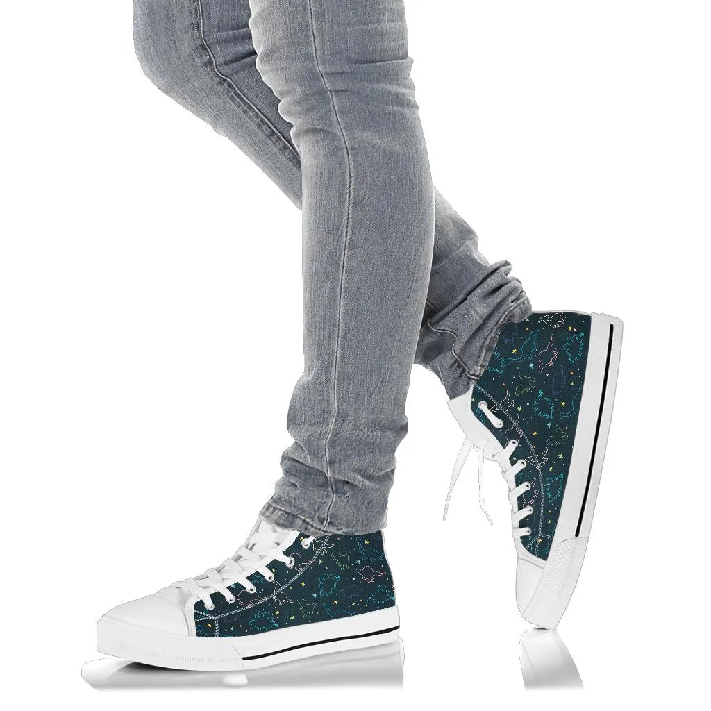 Space Dinos - Dinosaur High Tops