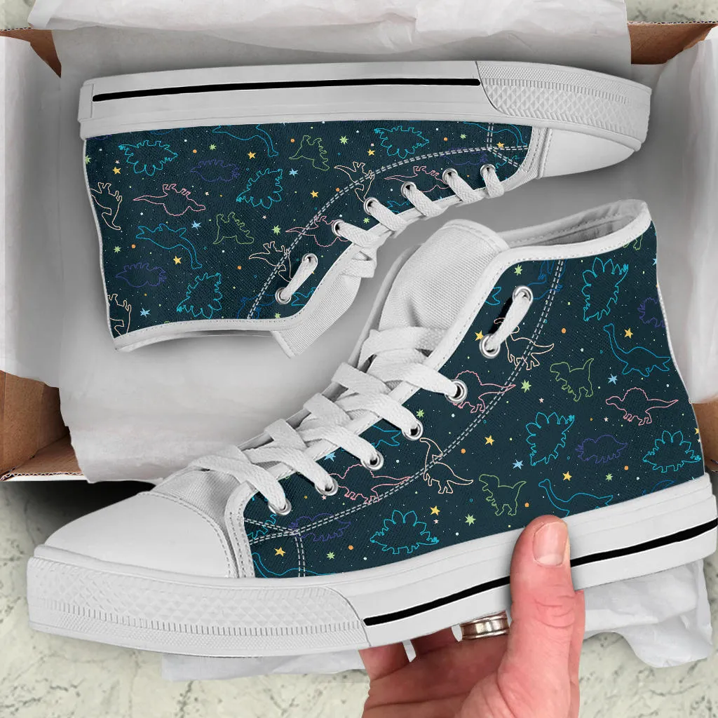 Space Dinos - Dinosaur High Tops