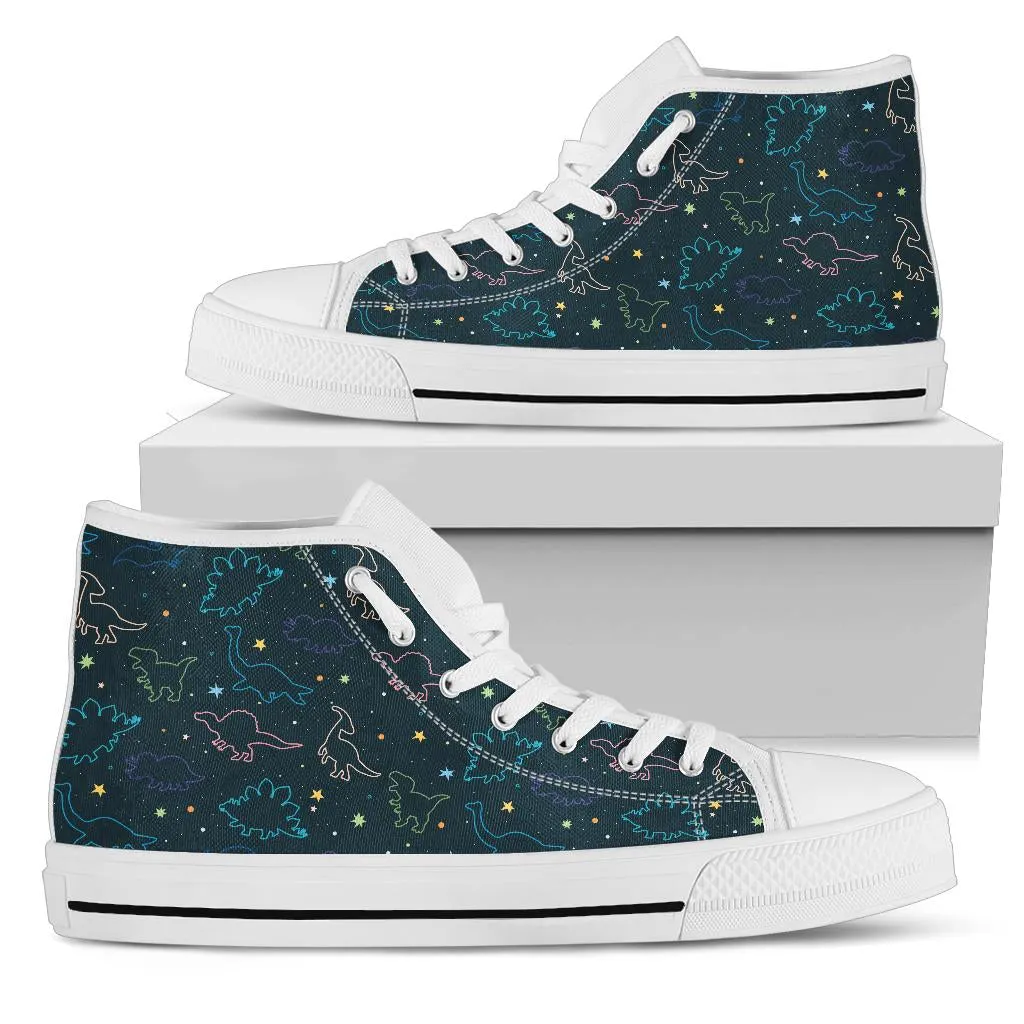 Space Dinos - Dinosaur High Tops