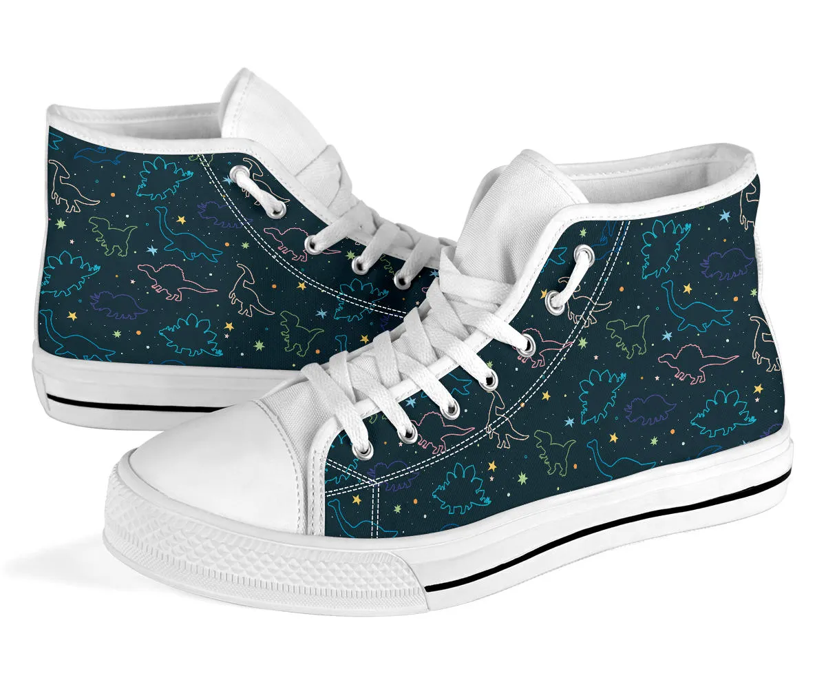 Space Dinos - Dinosaur High Tops