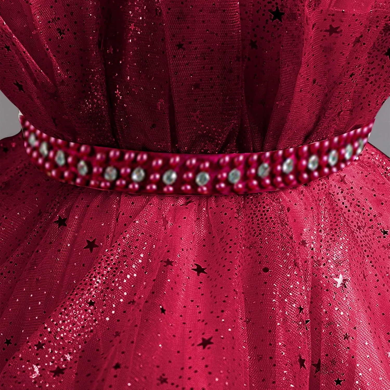 Sparkly Princess Dress for Girls Trendy Luxury Sequin Floor Length Flower Dresses Wedding Party Bridesmaid Gown 3-14T