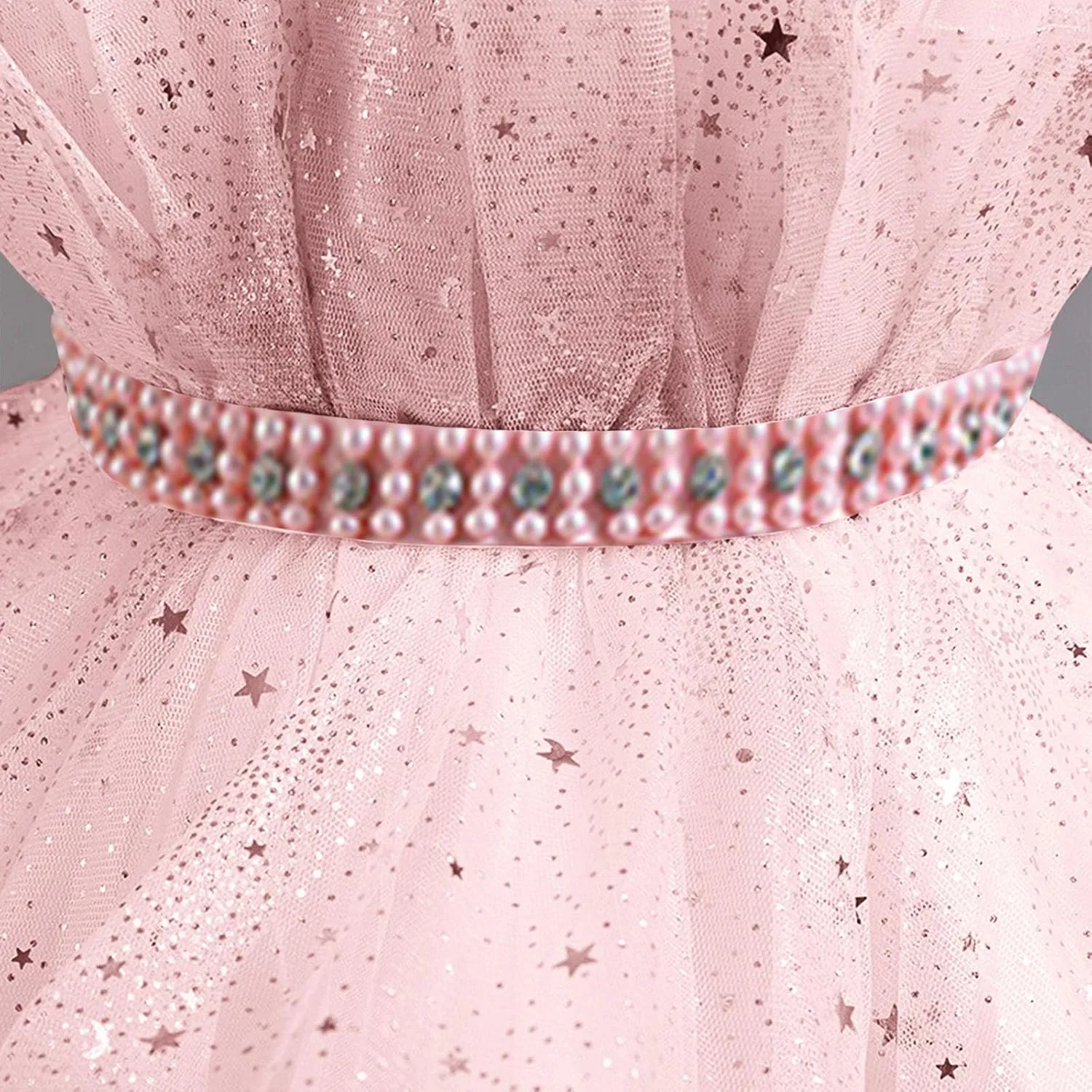 Sparkly Princess Dress for Girls Trendy Luxury Sequin Floor Length Flower Dresses Wedding Party Bridesmaid Gown 3-14T