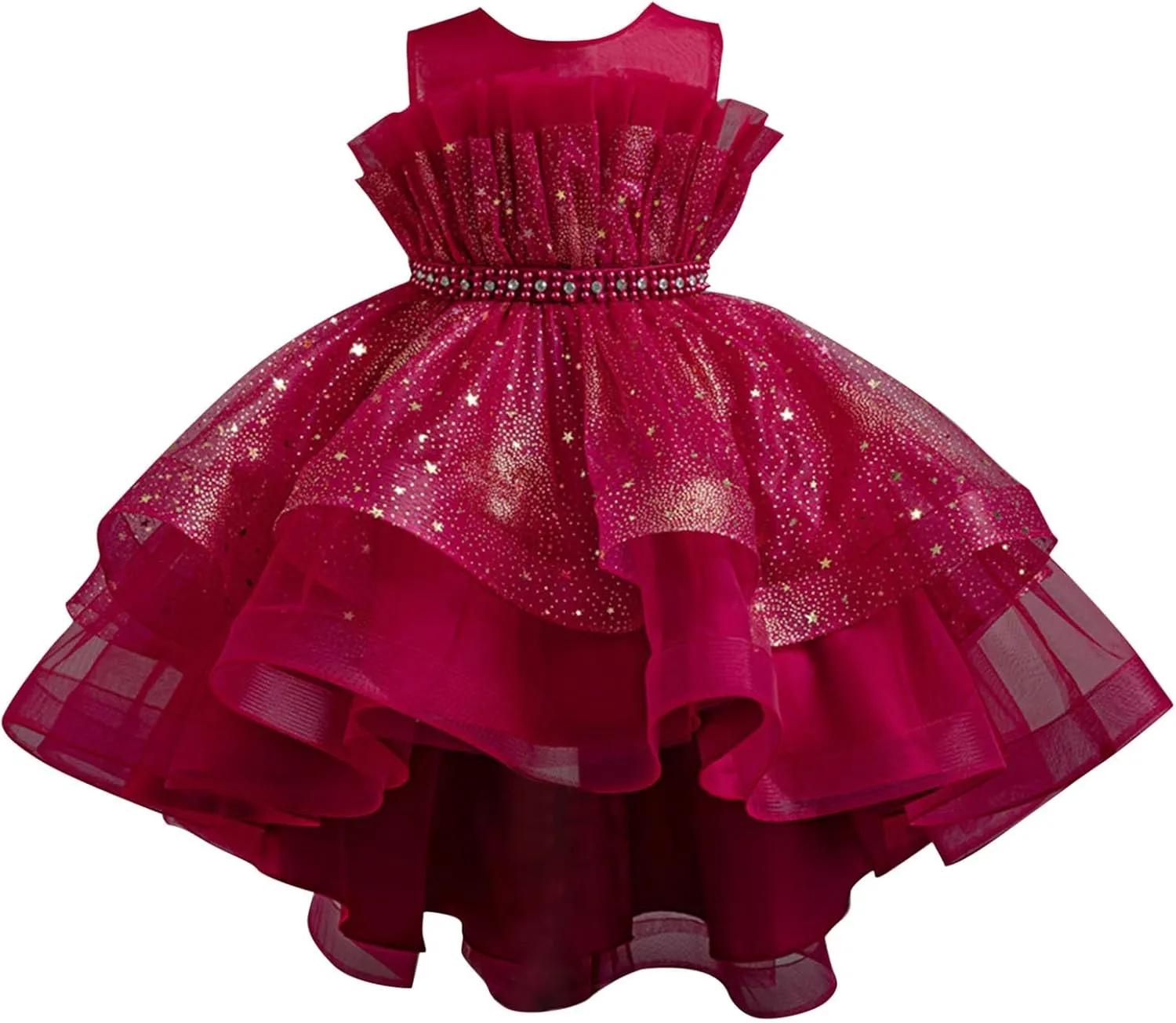 Sparkly Princess Dress for Girls Trendy Luxury Sequin Floor Length Flower Dresses Wedding Party Bridesmaid Gown 3-14T