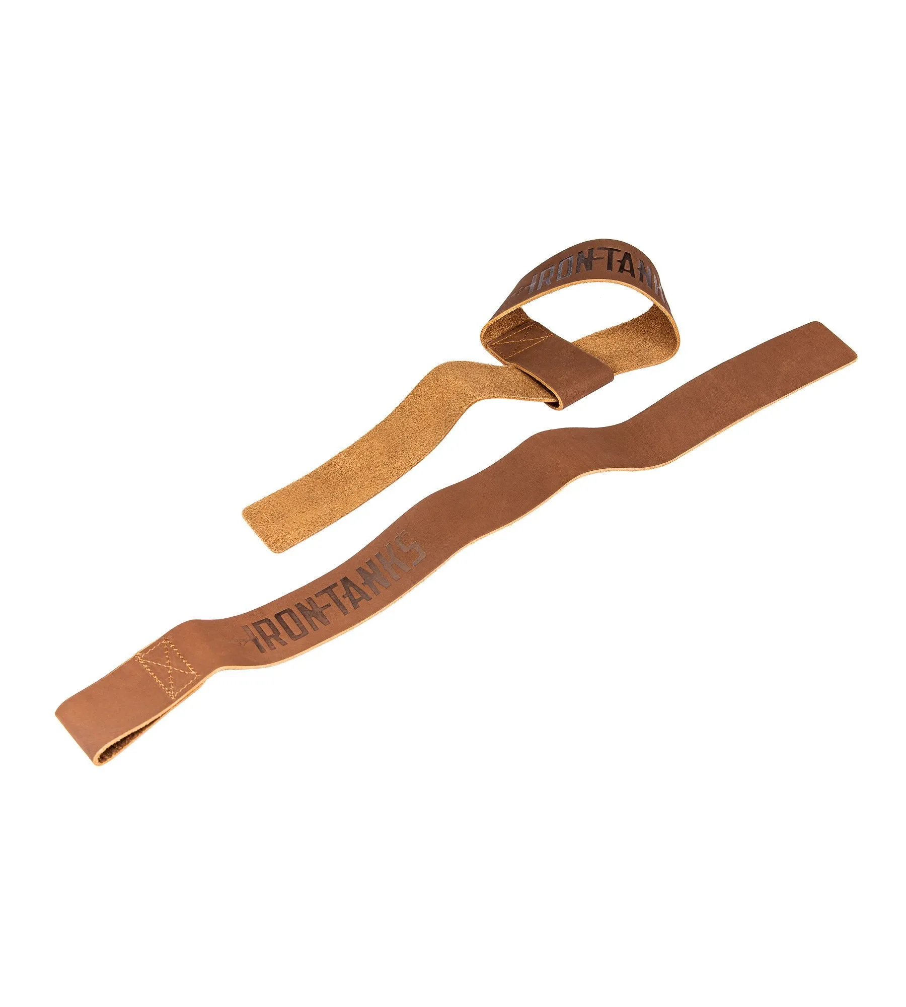 Spartan Leather Lifting Straps - Tan