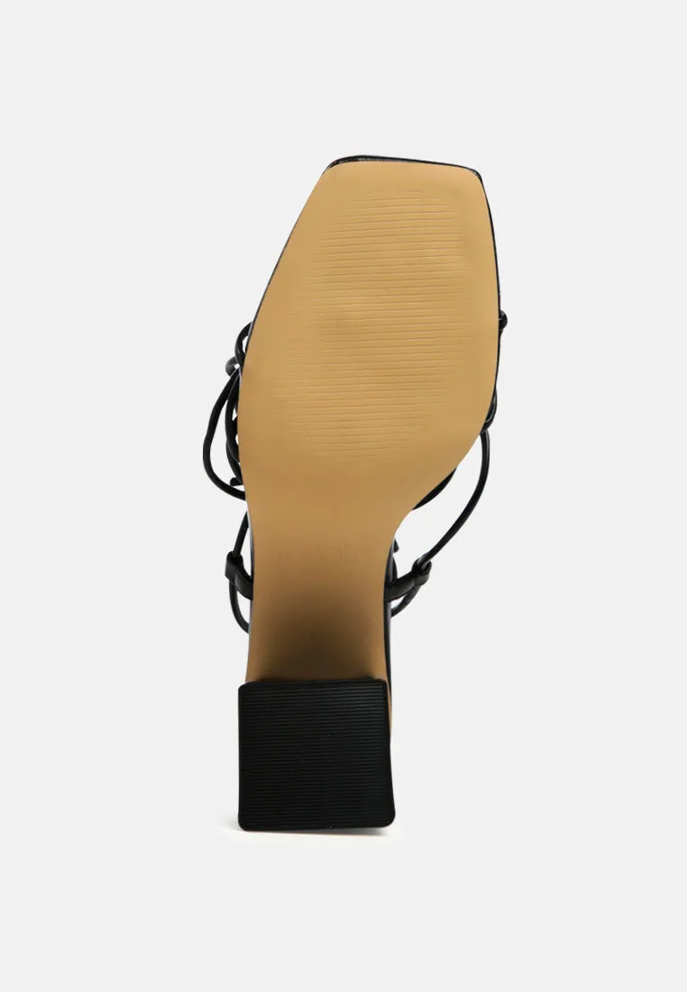 spruce tie up block heel sandals