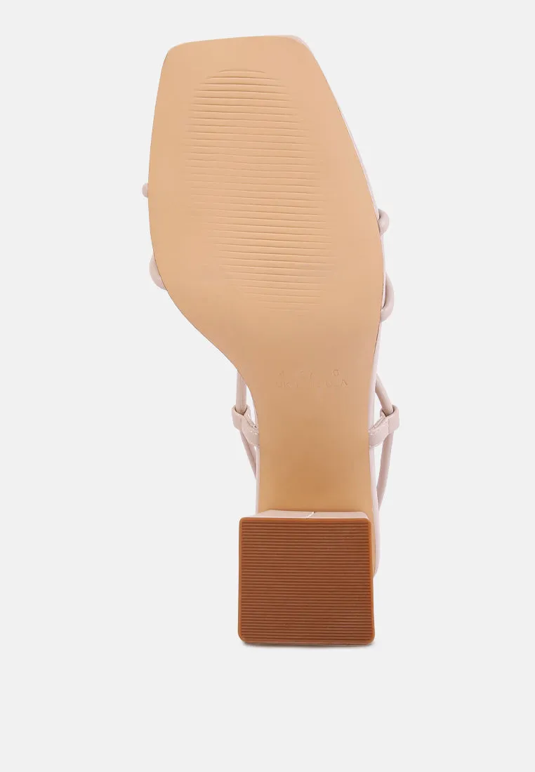 spruce tie up block heel sandals