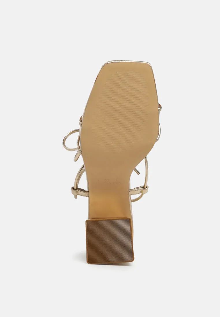 spruce tie up block heel sandals