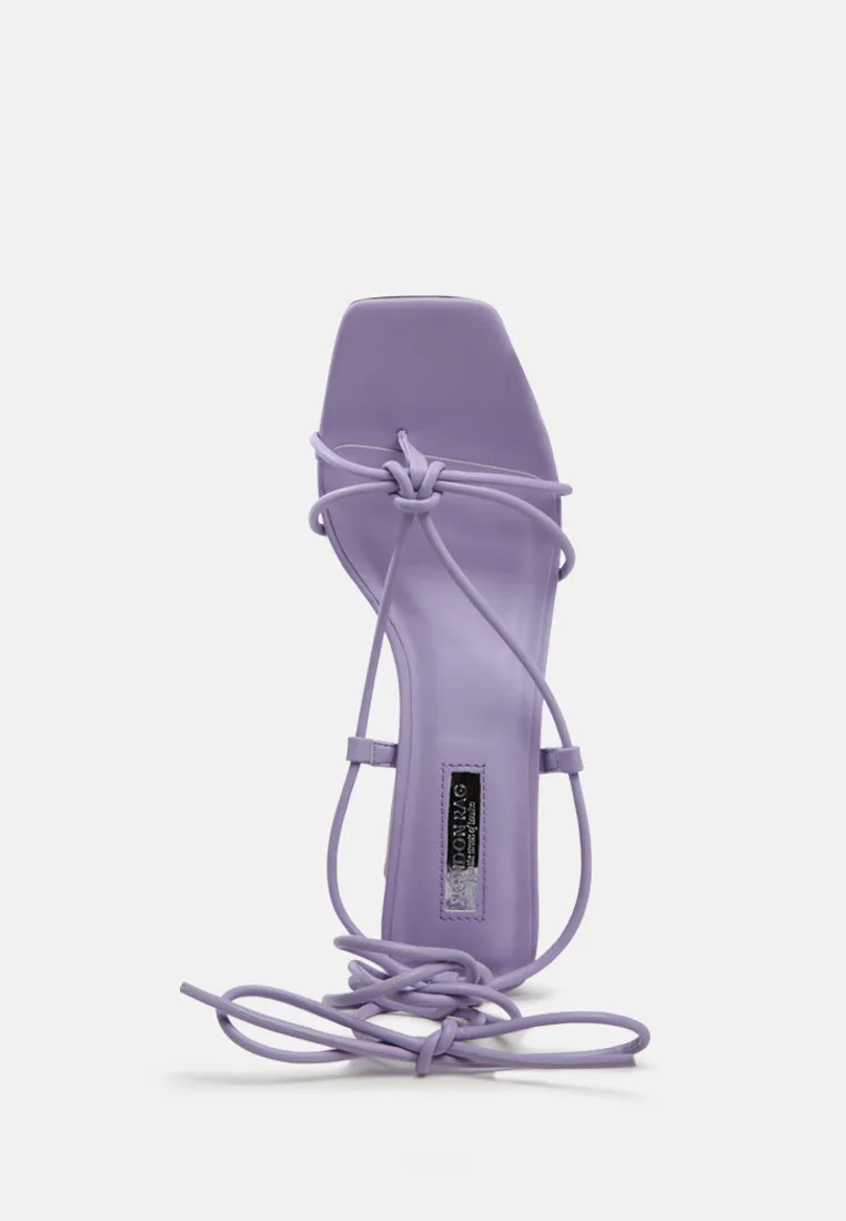 spruce tie up block heel sandals