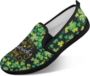 St. Patrick's Day Holiday Dress Walking Shoes Women Trendy Casual Sneakers Comfy Slip On Breathable Gym Workout Fitness Size 5.5-10.5