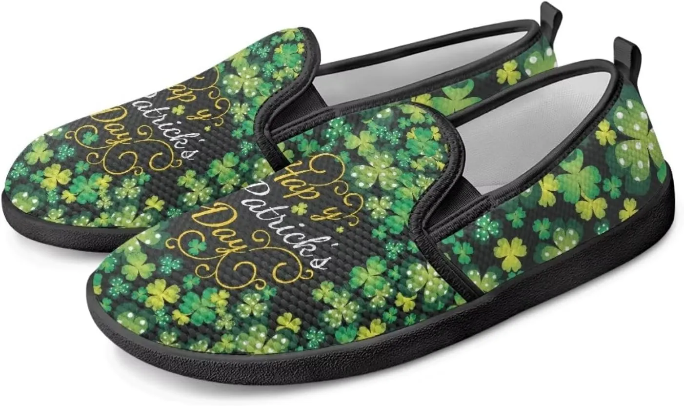 St. Patrick's Day Holiday Dress Walking Shoes Women Trendy Casual Sneakers Comfy Slip On Breathable Gym Workout Fitness Size 5.5-10.5