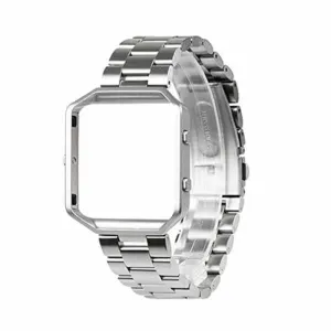 Stainless Steel Strap w/Metal Frame for Fitbit Blaze - Silver   Link removal tool