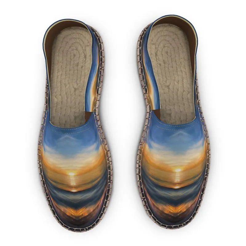 Sunset Glow Custom Art Espadrilles