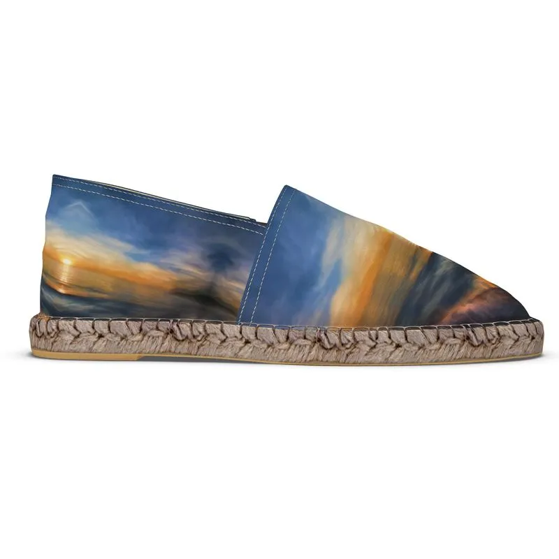 Sunset Glow Custom Art Espadrilles