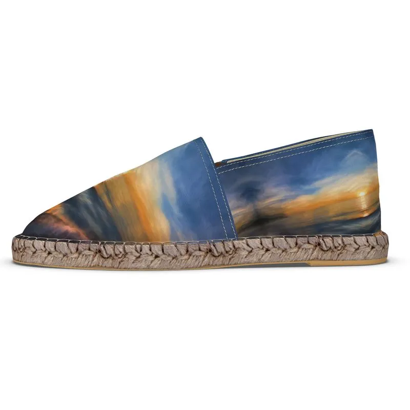 Sunset Glow Custom Art Espadrilles