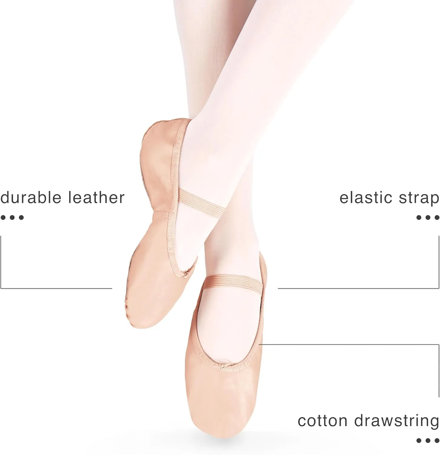 Theatricals Adult Premium Leather Full Sole Ballet Shoes