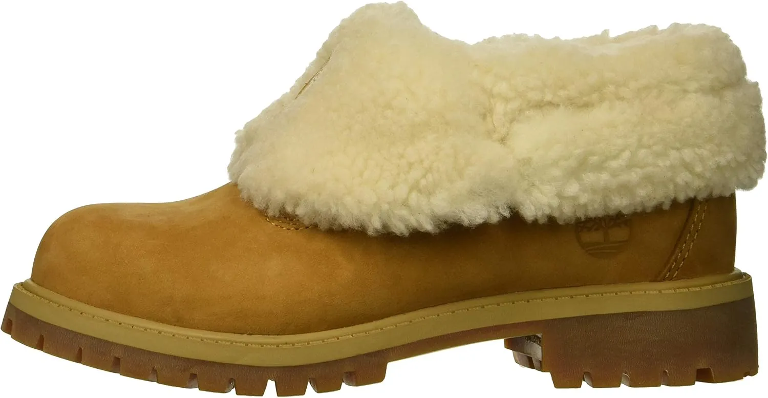 Timberland Unisex-Child Icon Collection Roll-top with Fleece Fashion Boot