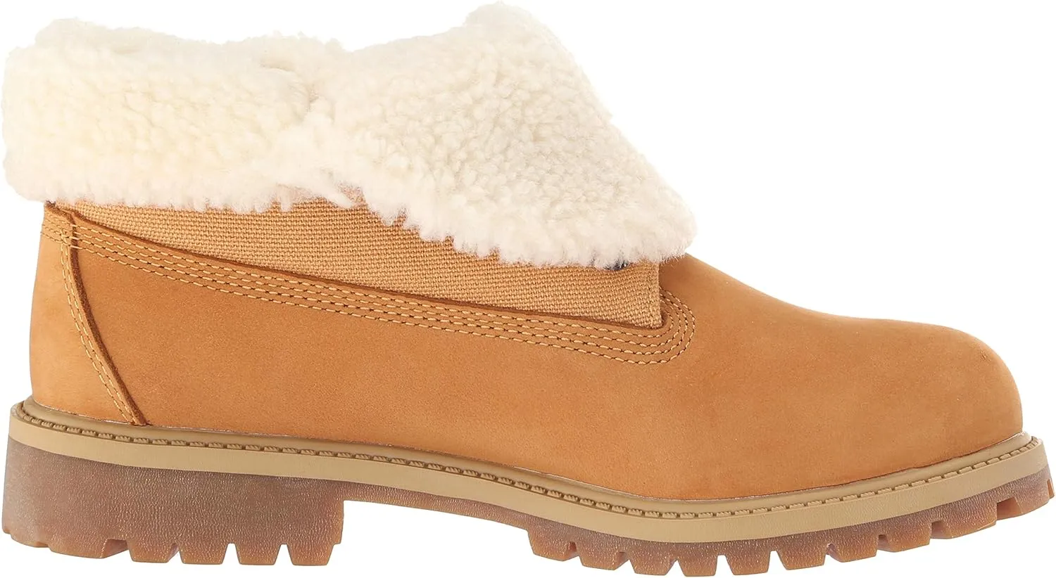 Timberland Unisex-Child Icon Collection Roll-top with Fleece Fashion Boot