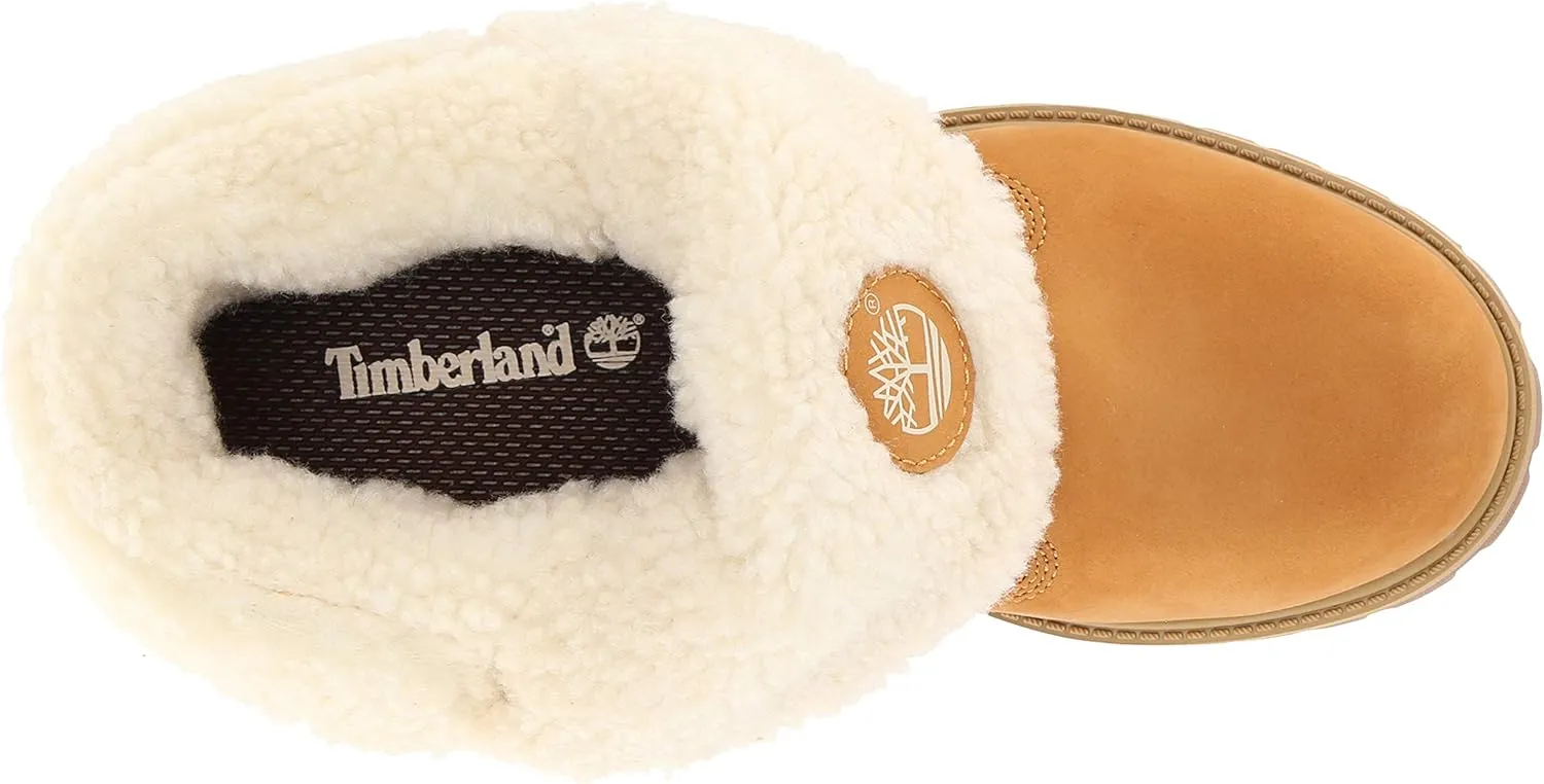 Timberland Unisex-Child Icon Collection Roll-top with Fleece Fashion Boot