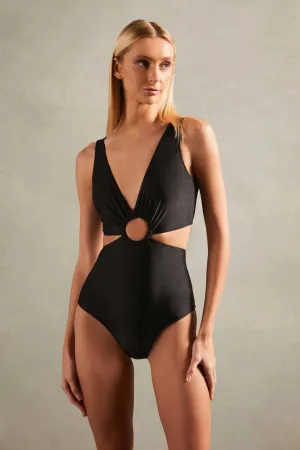 Timeless Cut-Out Swimsuit With Hoops