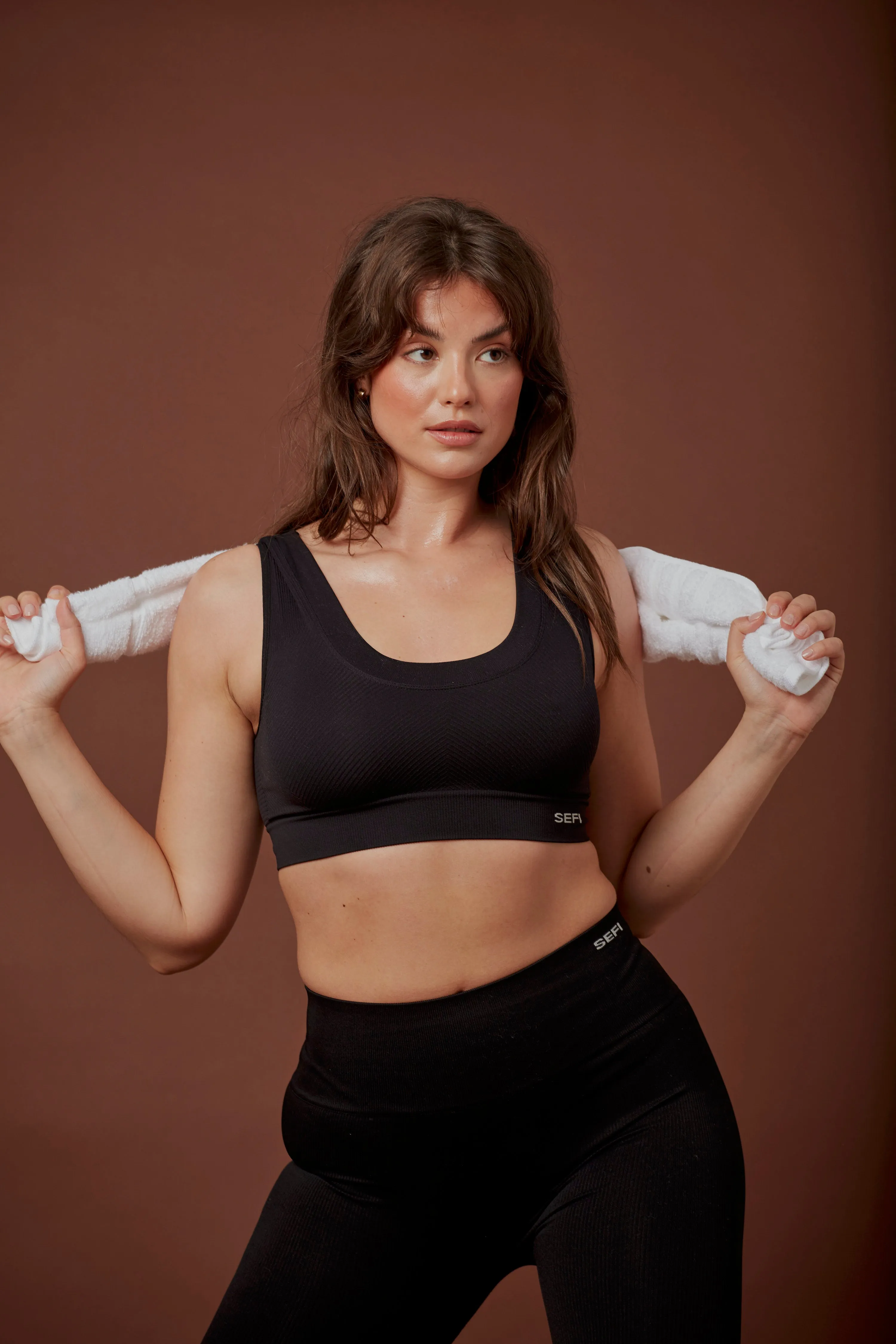 Timeless Ribbed Bra - Jet Black