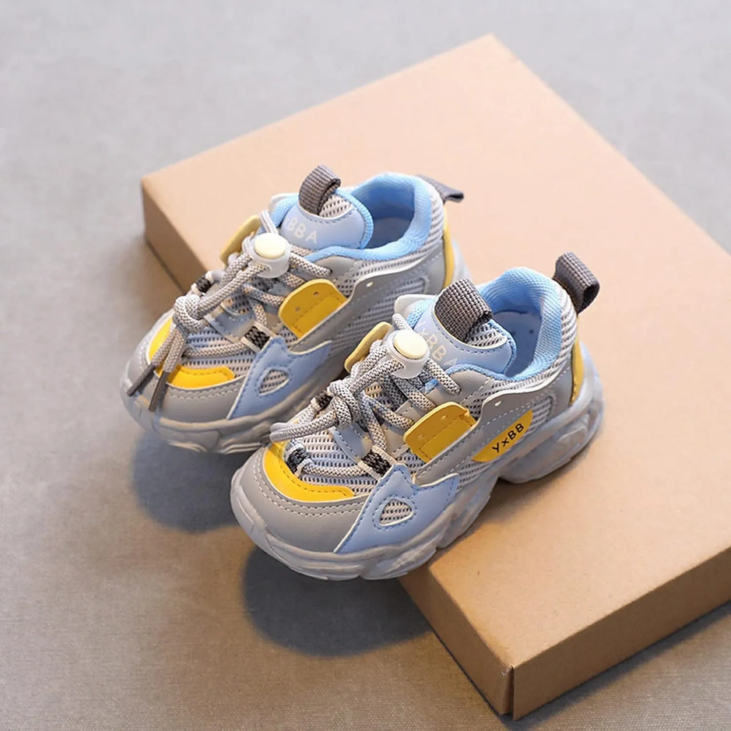Toddler Boys Girls Running Shoes Non Slip Athletic Tennis Shoes for Kids Breathable and Lightweight Walking Shoes