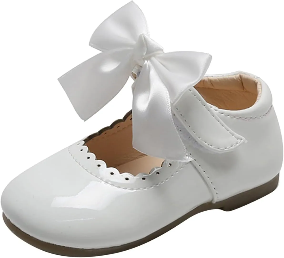 Toddler Little Girls Dress Ballet Mary Jane Bow Flat Shoes Flower Girl Dress Shoes Party School Shoes Toddler Shoes
