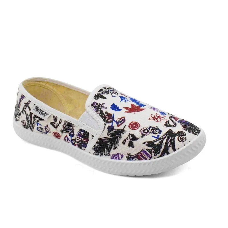 Tomcat Slip-On Canvas Shoes - Peacock