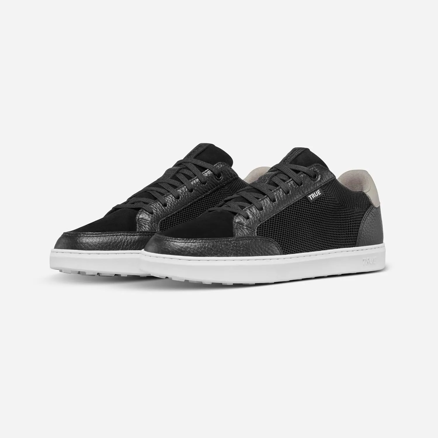 TRUE Linkswear FS-02 Mixed Media Men's Golf Shoes-Water Resistant Premium Full Grain Leather