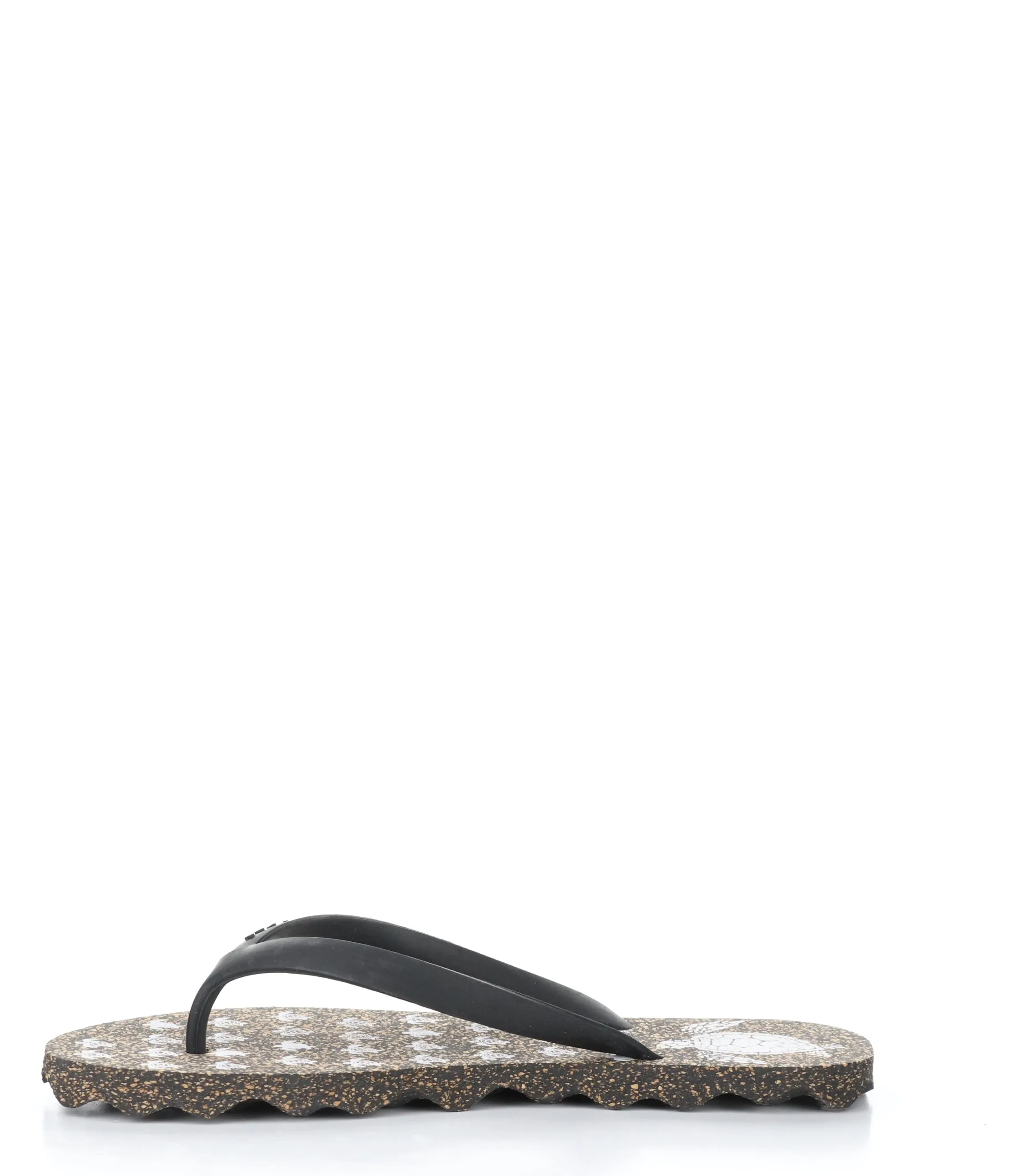 TURTLE112ASP BLACK Round Toe Shoes