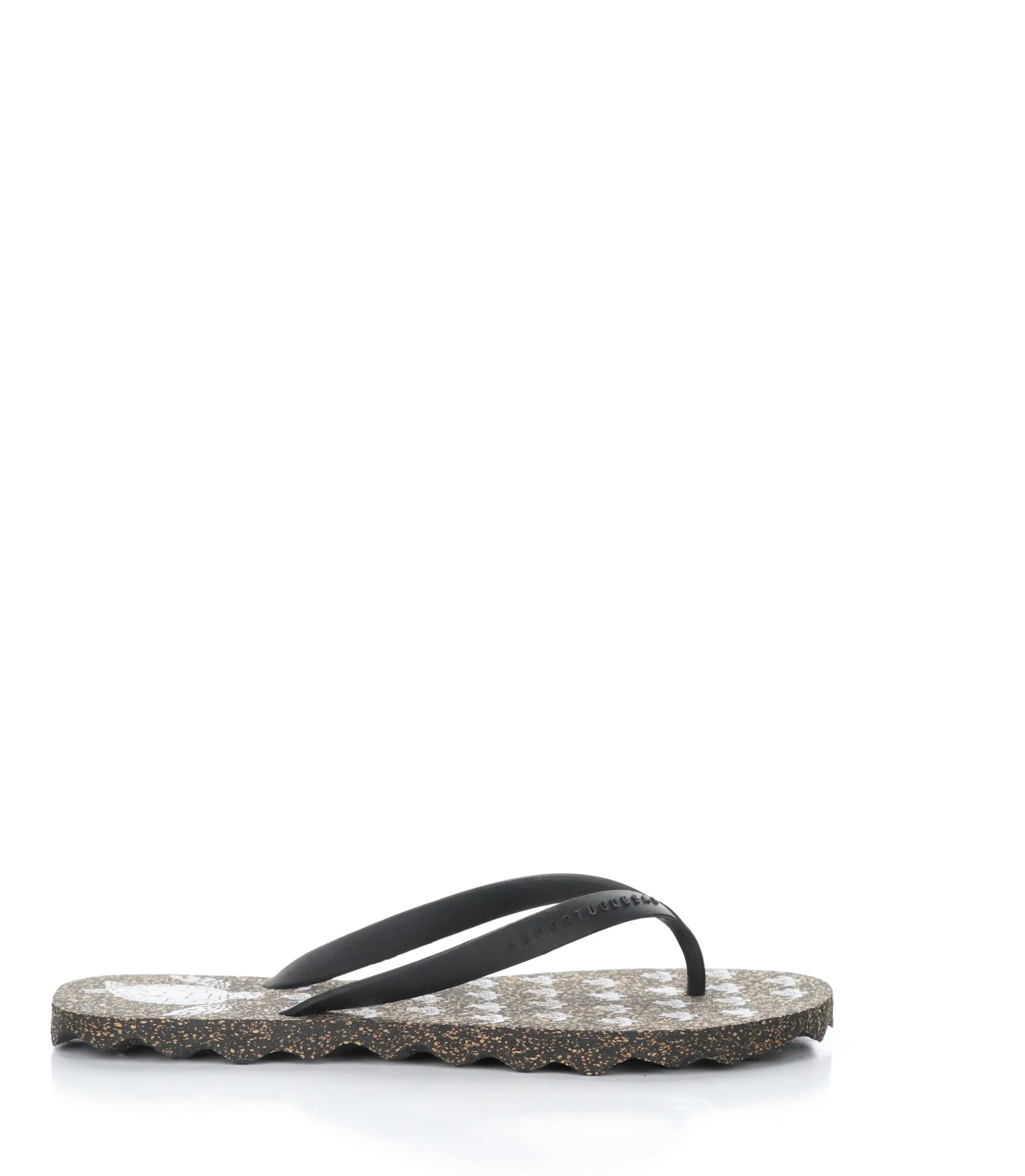 TURTLE112ASP BLACK Round Toe Shoes