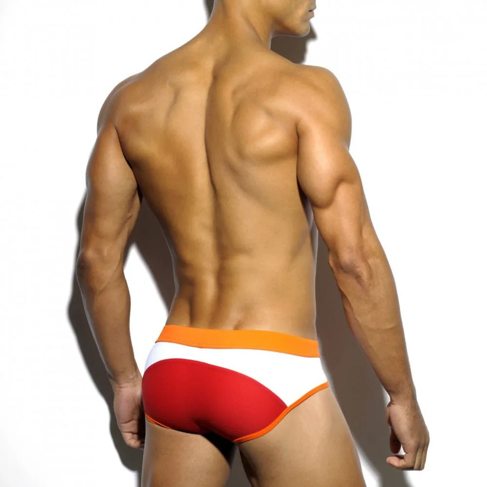 Two Color Bold Swim Briefs
