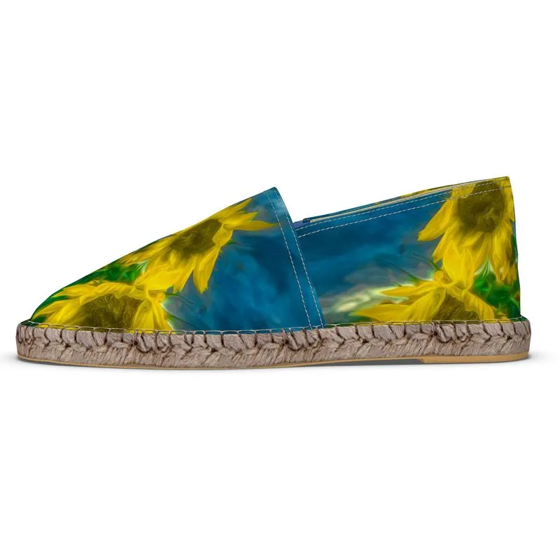 Van Gogh Sunflower Custom Espadrilles