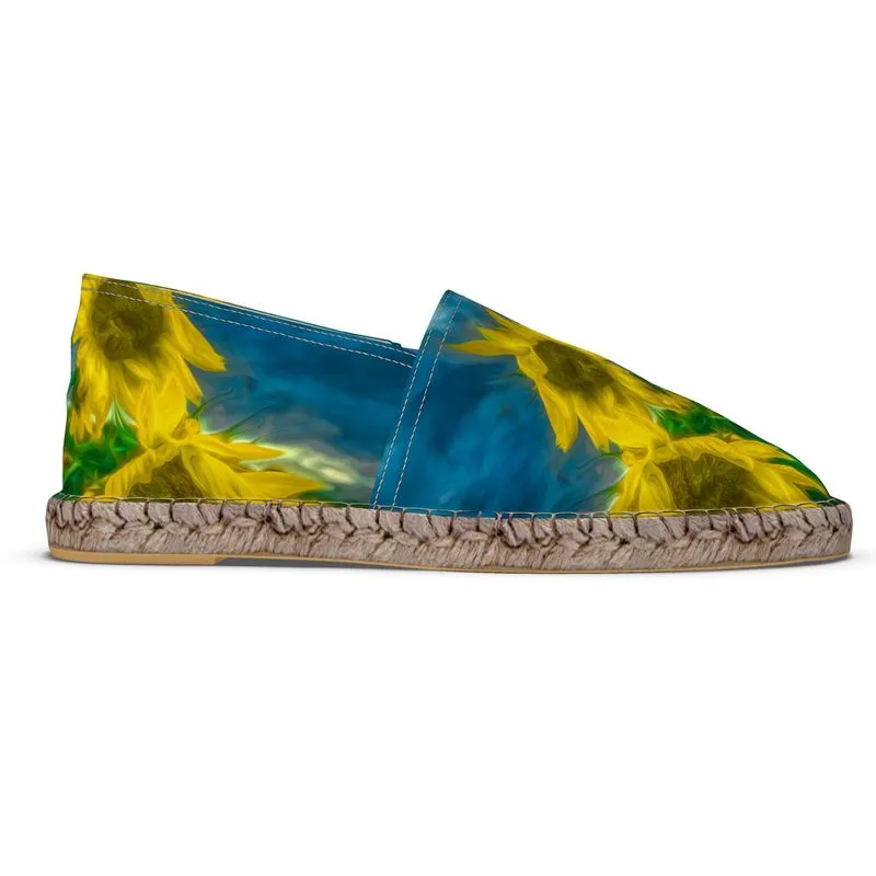 Van Gogh Sunflower Custom Espadrilles