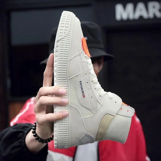 Vintage Canvas Hip hop High-top Shoes