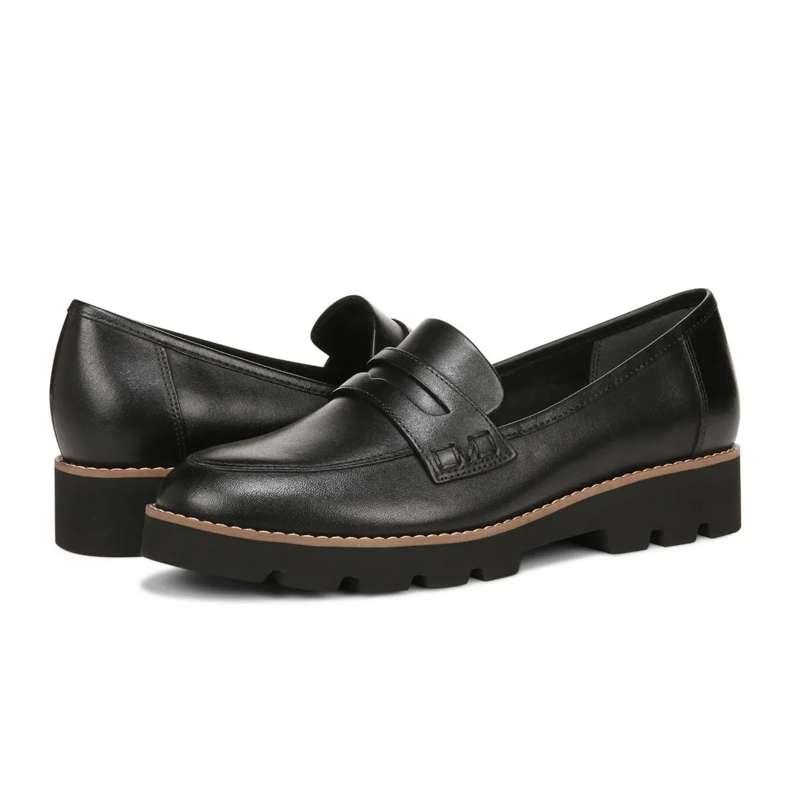 Vionic Cheryl II Loafer (Women) - Black Nappa Leather