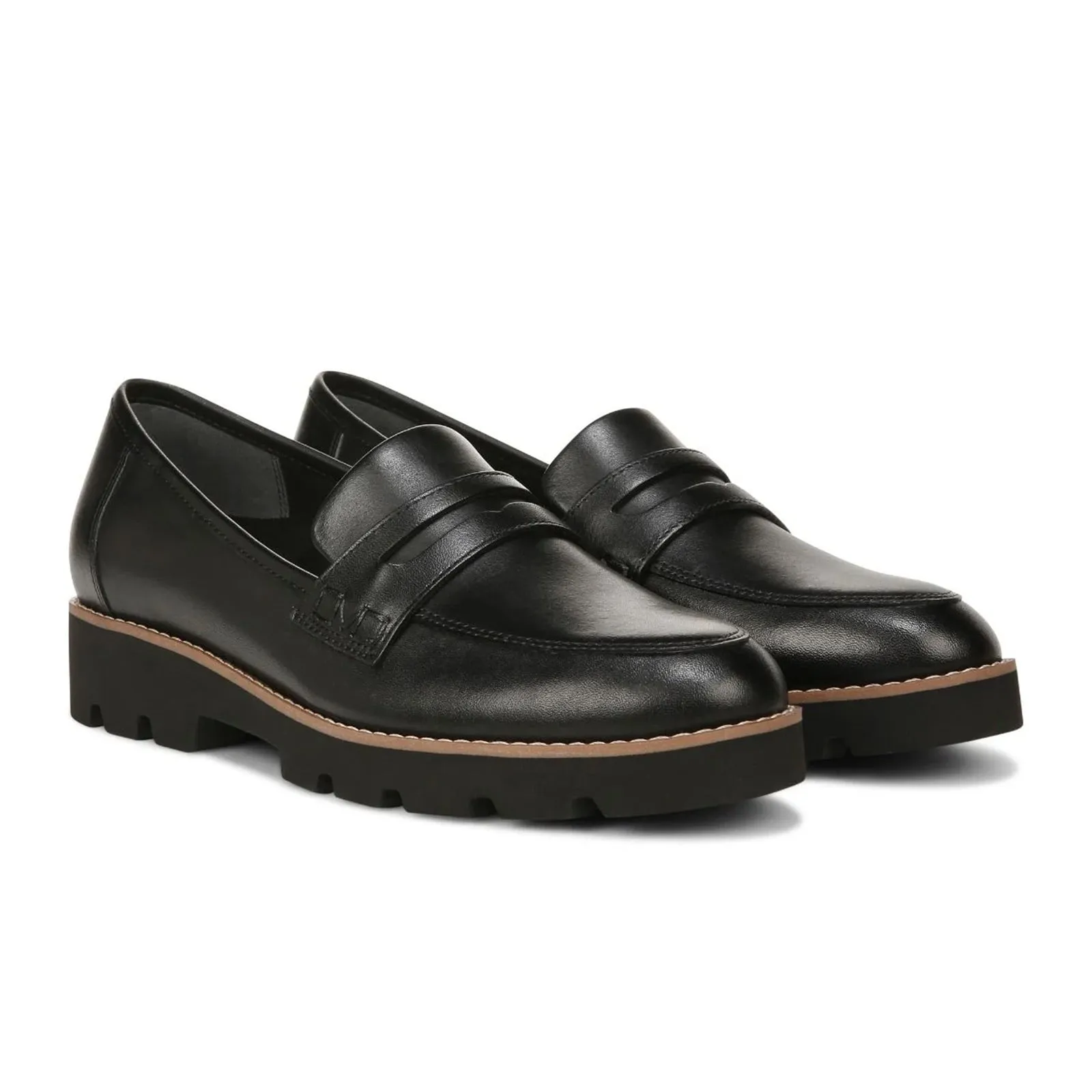 Vionic Cheryl II Loafer (Women) - Black Nappa Leather