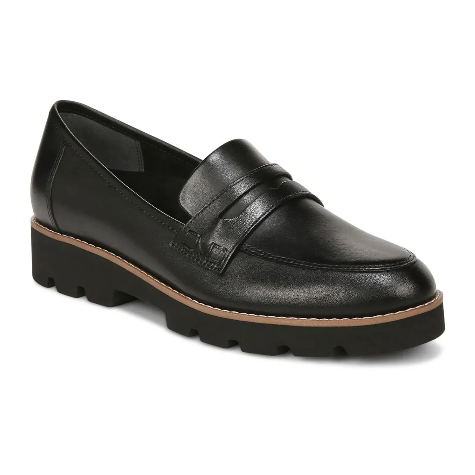 Vionic Cheryl II Loafer (Women) - Black Nappa Leather