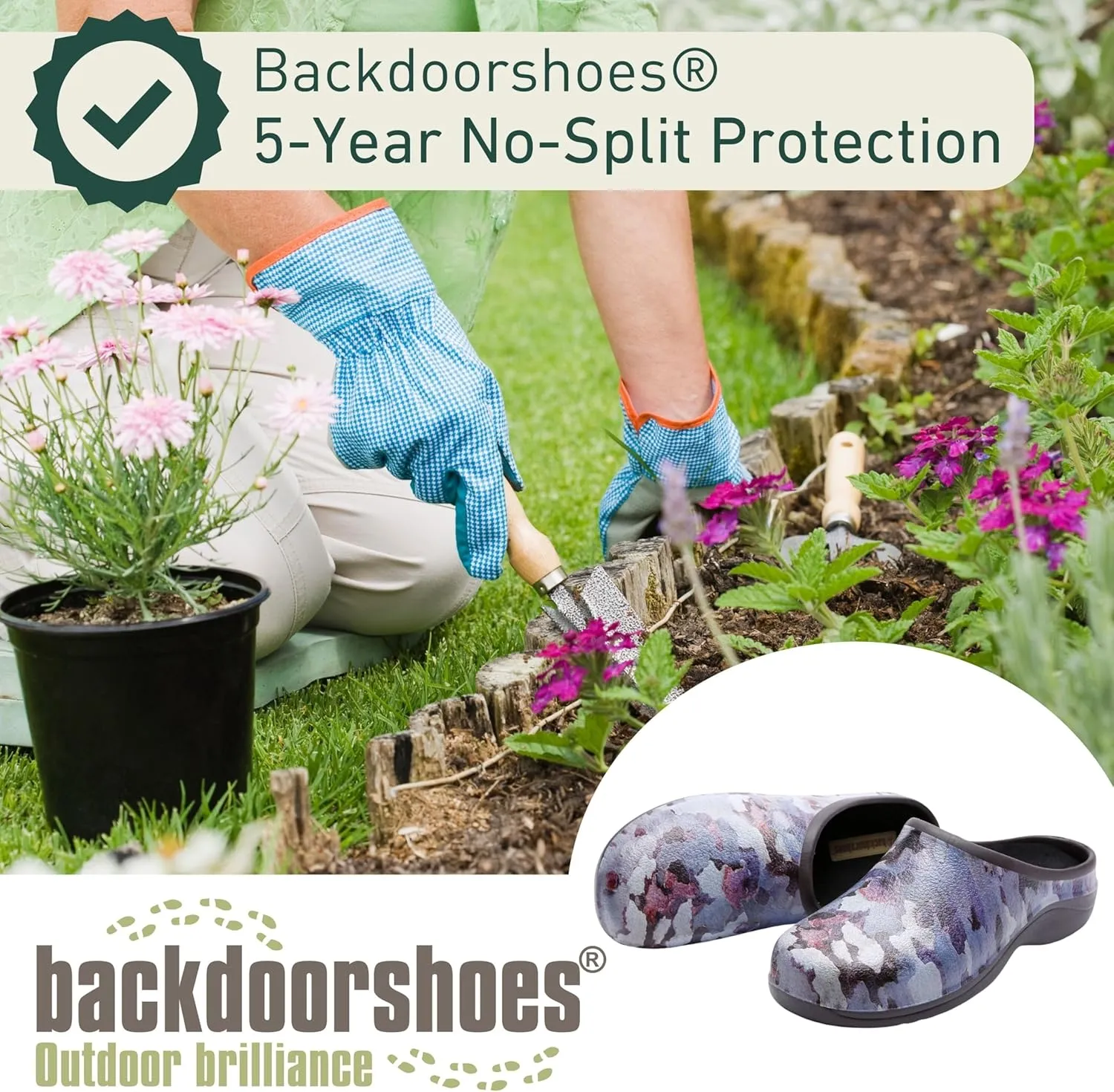 Waterproof Premium Garden Clog Shoes for Women with Arch Support