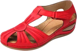Wedge Sandals for Women Closed Toe Comfortable Dressy Shoes Summer: Platform Summer Beach Bohemia Ankle Strap Causal Outdoor Vintage Casual Hollow Out Orthopedic Comfy Gladiator Ladies