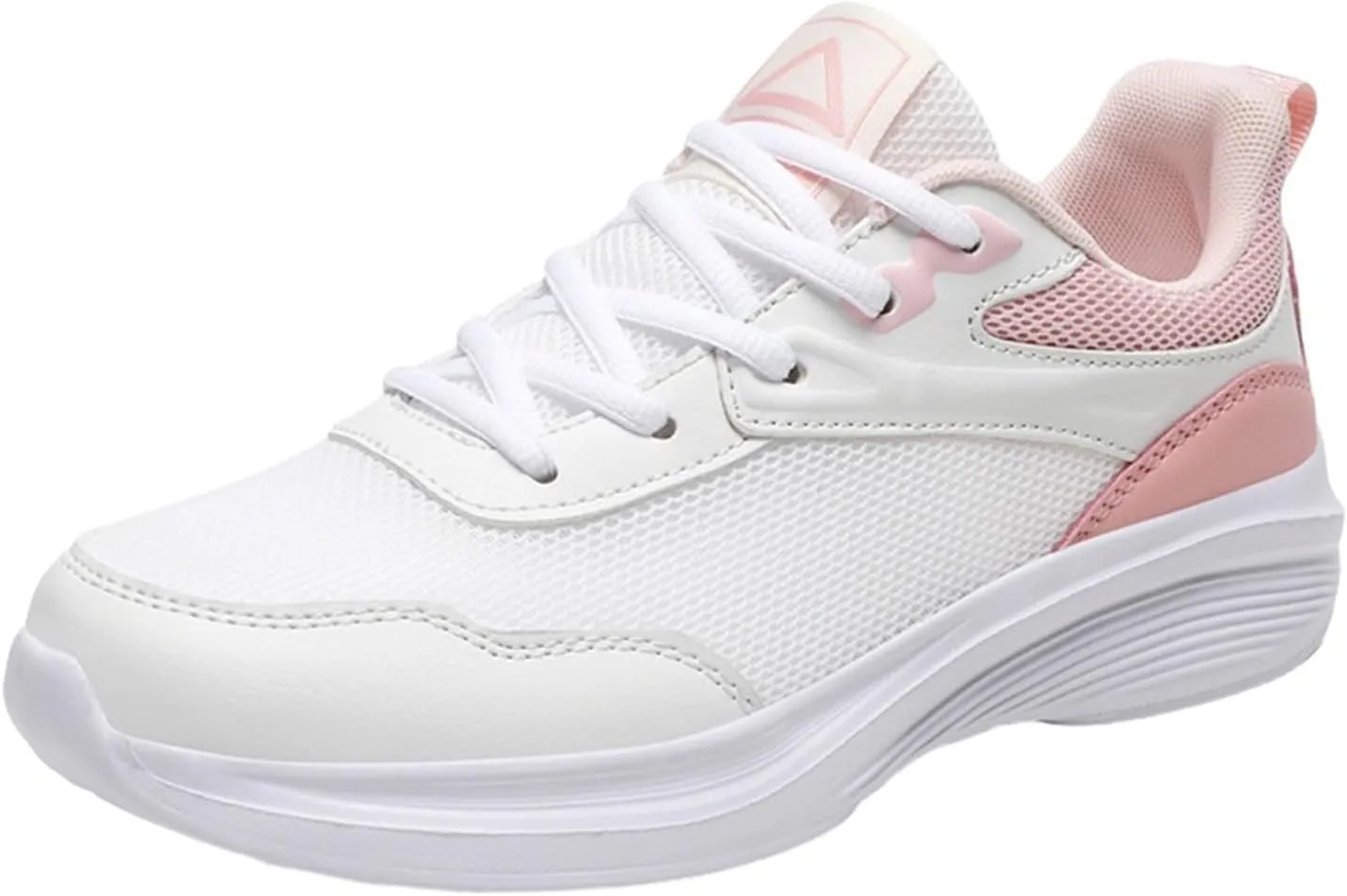 Wide Width Sneakers for Women Cross Training Lace Up Cushion Sneaker Extra Wide Athletic Shoes with Arch Support for Workout Gym