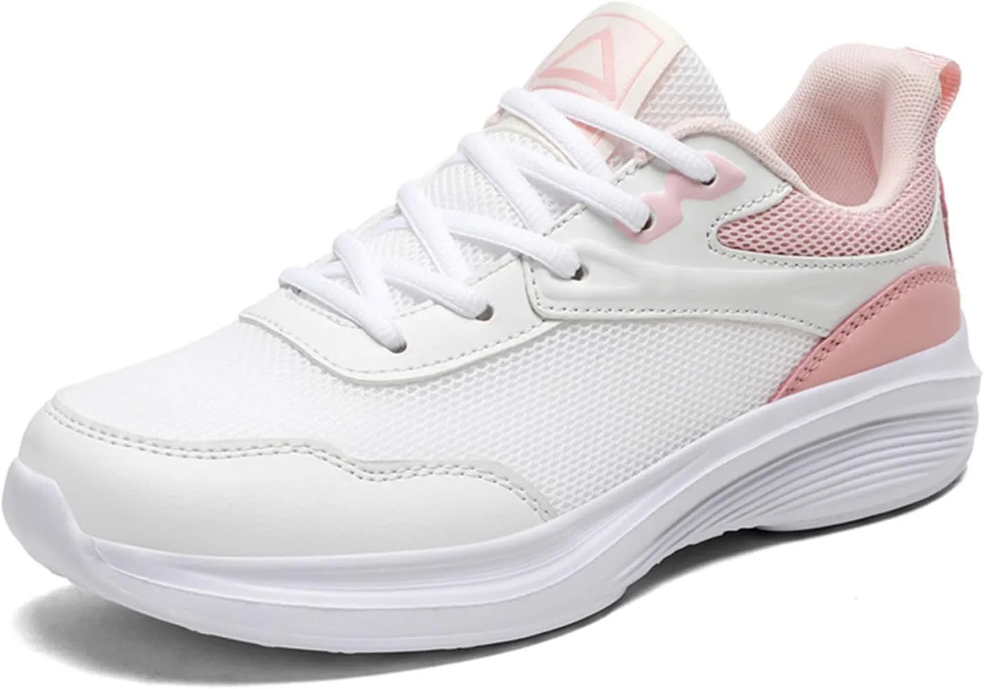 Wide Width Sneakers for Women Cross Training Lace Up Cushion Sneaker Extra Wide Athletic Shoes with Arch Support for Workout Gym