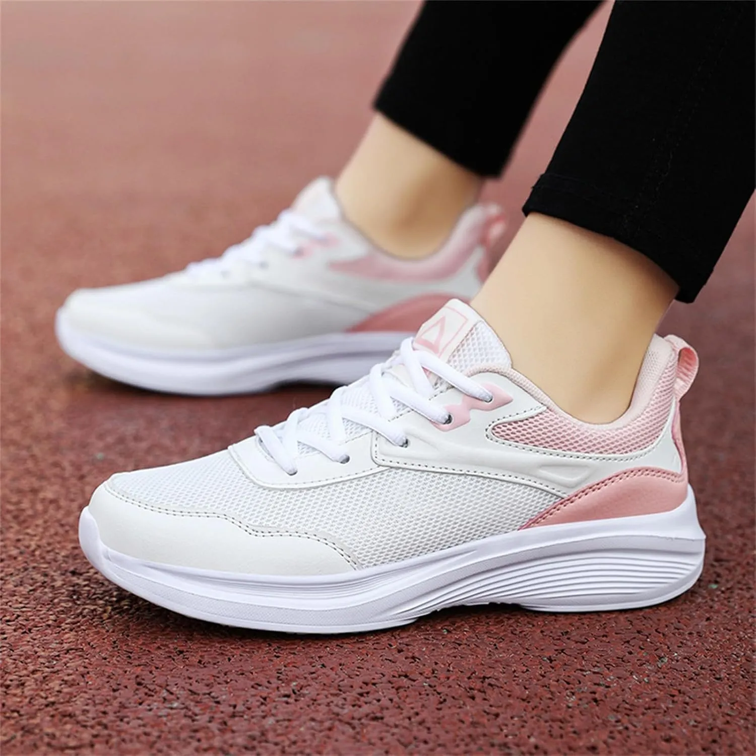 Wide Width Sneakers for Women Cross Training Lace Up Cushion Sneaker Extra Wide Athletic Shoes with Arch Support for Workout Gym