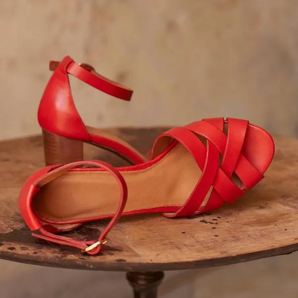 Women's Block Heel Sandals Fashion Heels