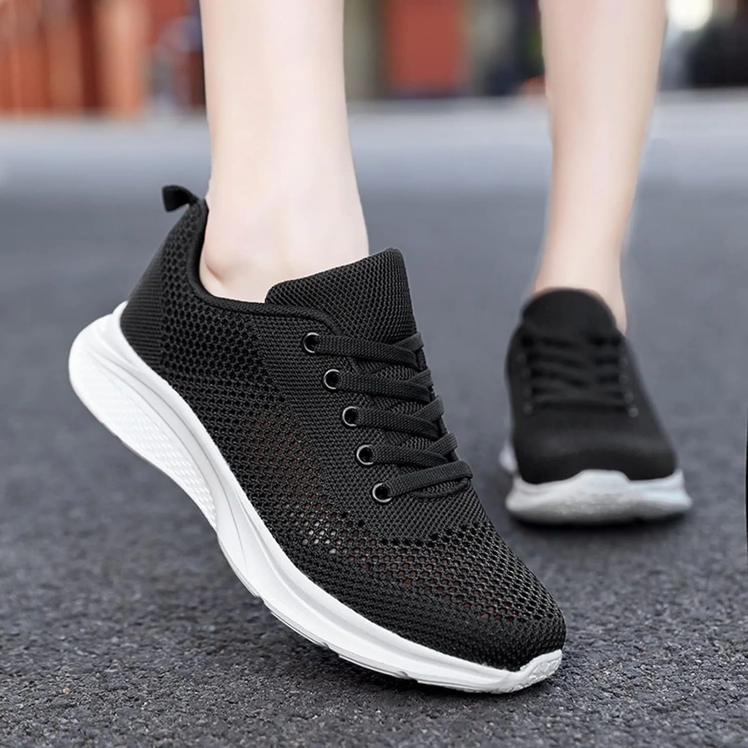 Women's Comfortable Walking Running Tennis Shoes Lace Up Womens Tennis Shoes Wide Width Men Casual Shoes Brown Sneakers Brown Tennis Shoe Trainers Shoe
