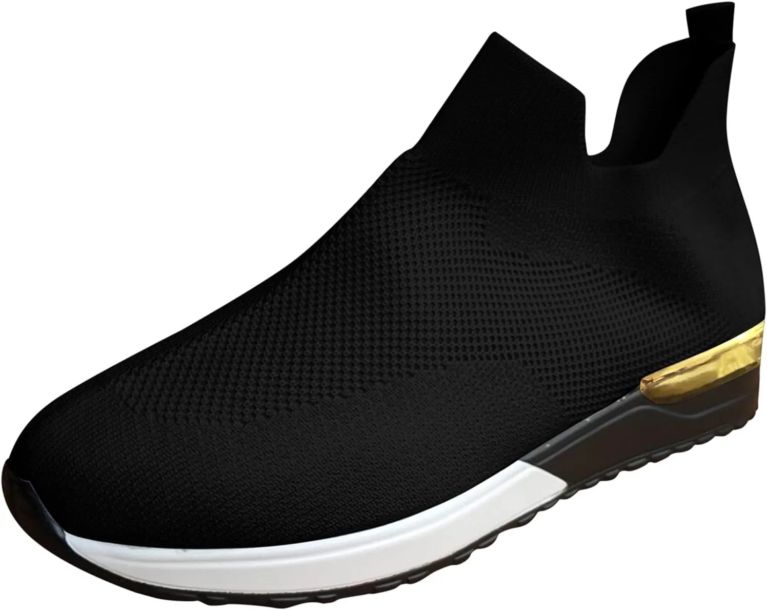 Women's Fashion Sneaker Non Slip Breathable Lightweight Comfortable Lace Up Mens Walking Shoes Wide Width Black Platform Loafers Women Women's Wide Width Sneakers