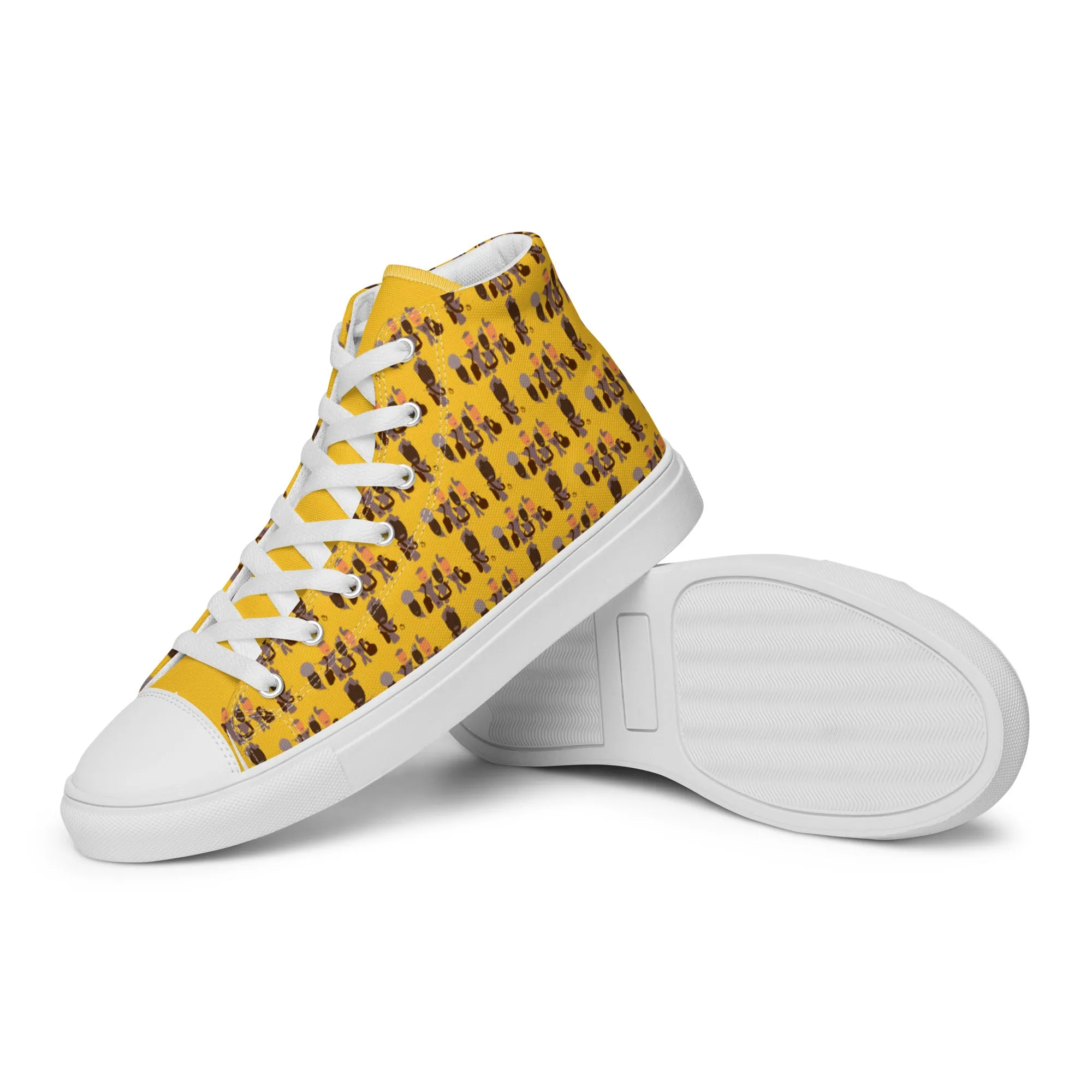 Women’s high top canvas shoes