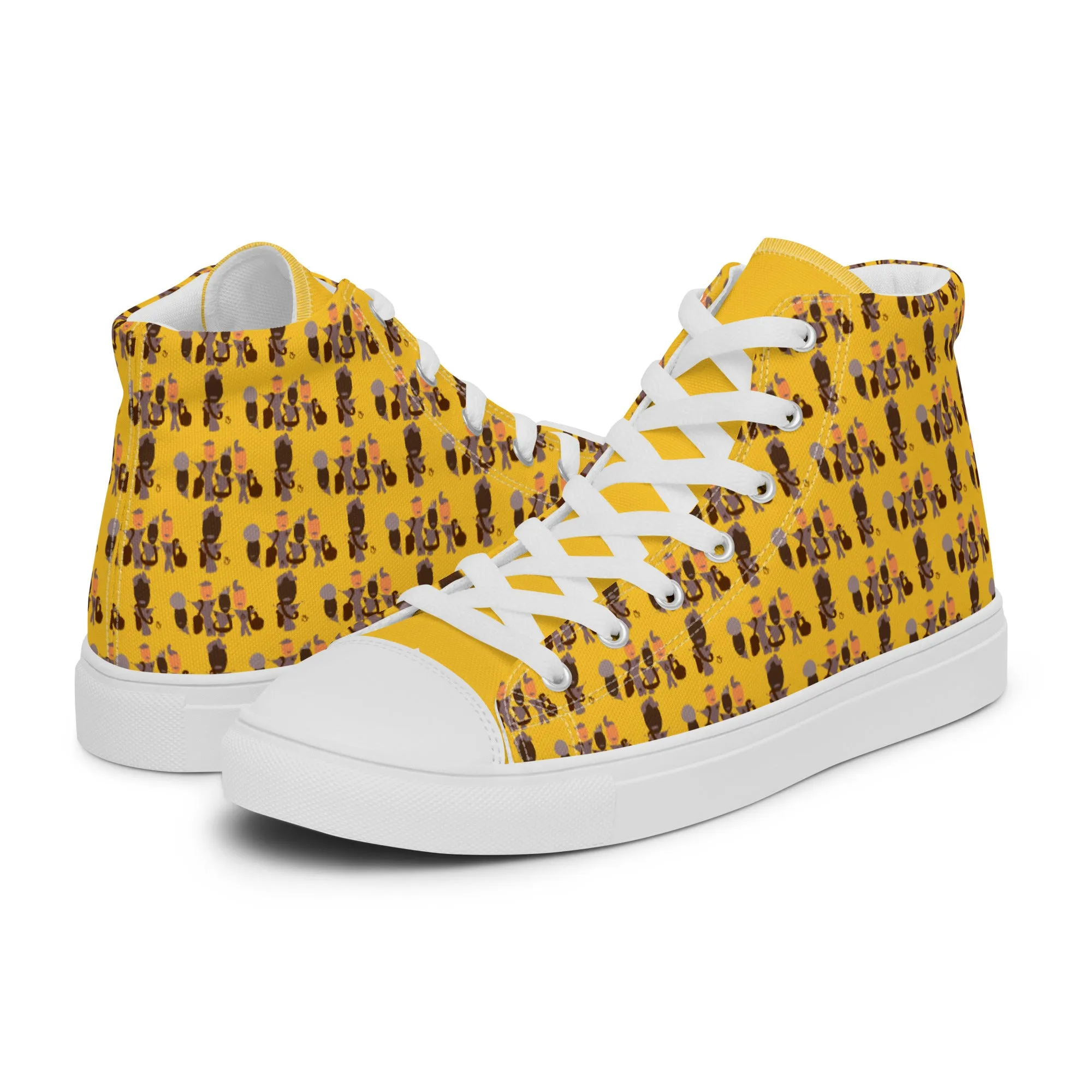 Women’s high top canvas shoes