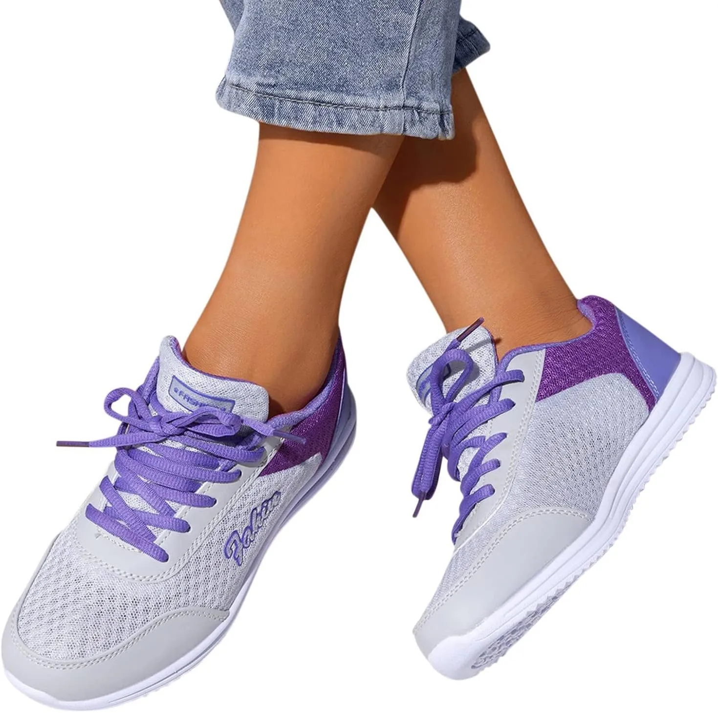 Women's Lace Up Walking Shoes Lightweight Casual Running Sneakers Tennis Shoes Womens Slip On Dress Casual Shoes Shoes Sneakers Brown Tennis Shoe Trainers Shoe